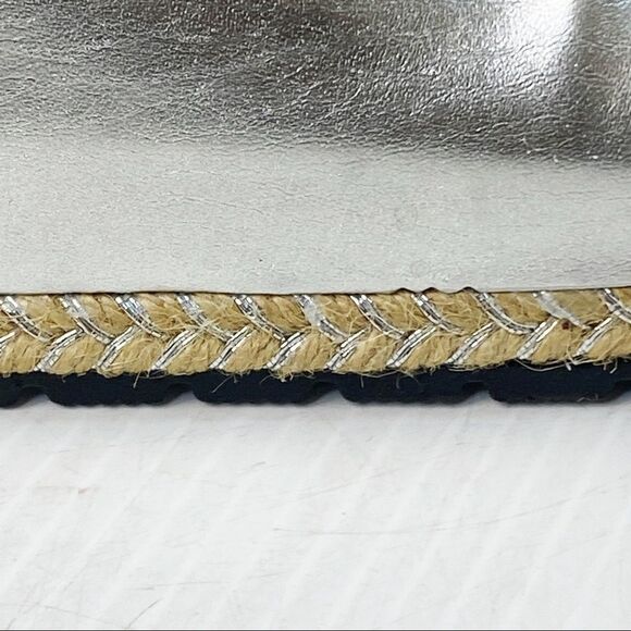 CL by Laundry Silver Slide Sandals 41 - Picture 7 of 8